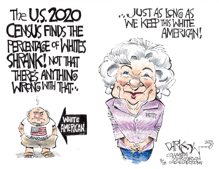 America is less white