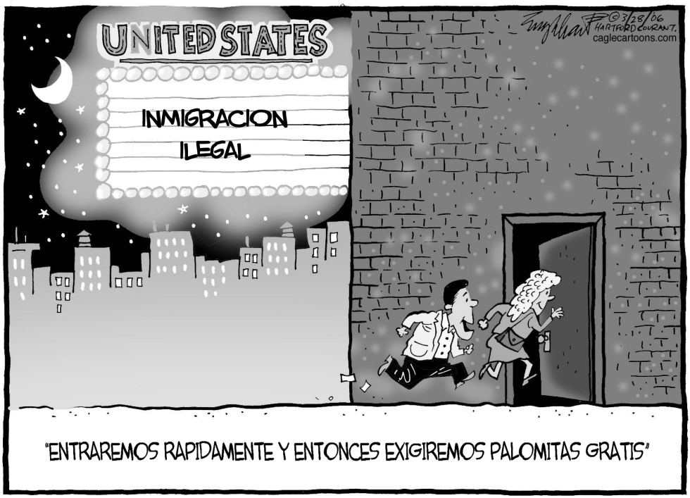  INMIGRANTES ILEGALES by Bob Englehart