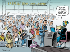 TIME TO TAKE IN AFGHAN REFUGEES by Patrick Chappatte
