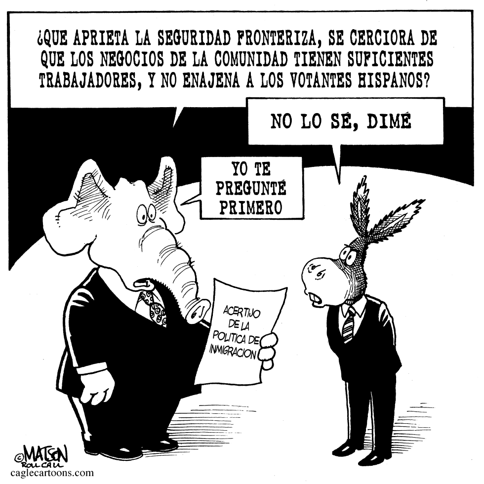  ACERTIJO DE LA POLITICA DE INMIGRACION by RJ Matson