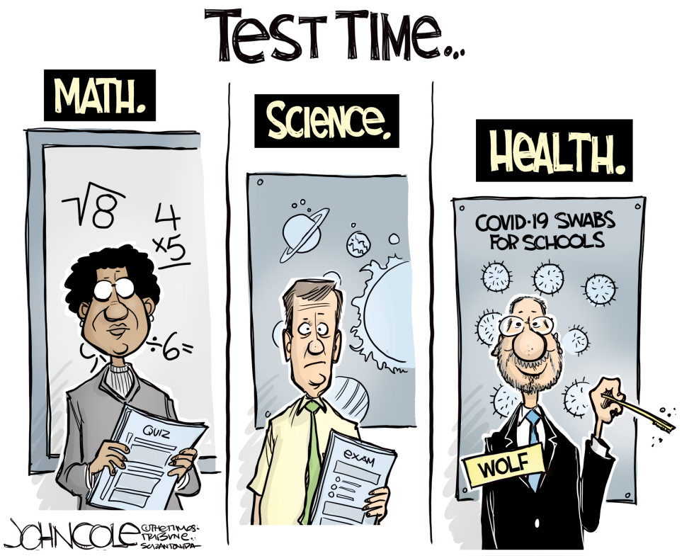 LOCAL PA - Wolf and school COVID testing