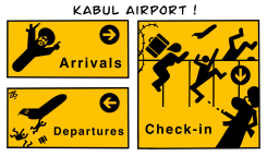 KABUL AIRPORT by Emad Hajjaj