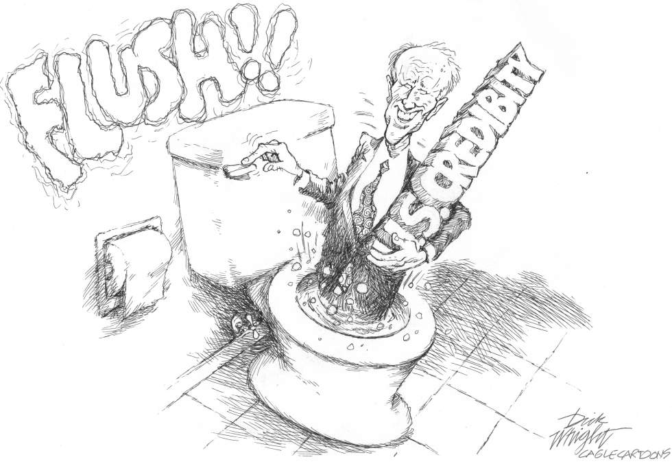 Joe Flushes U.S. Credibility