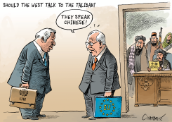 THE NEW REGIME IN KABUL by Patrick Chappatte