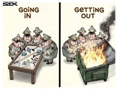 AFGHANISTAN OUT by Steve Sack