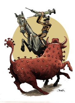 FIGHTING THE VIRUS by Dario Castillejos