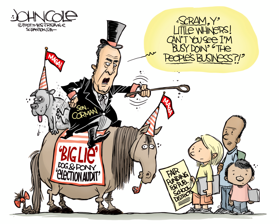 LOCAL PA - Corman's dog-and-pony audit