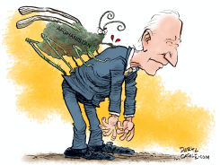 AFGHANISTAN DRAINS BIDEN by Daryl Cagle