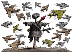 EVACUATION OF PEOPLE FROM KABUL  by Vladimir Kazanevsky