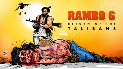 END OF RAMBO  by Emad Hajjaj
