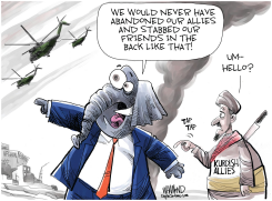 LEAVE NO ALLY BEHIND by Dave Whamond