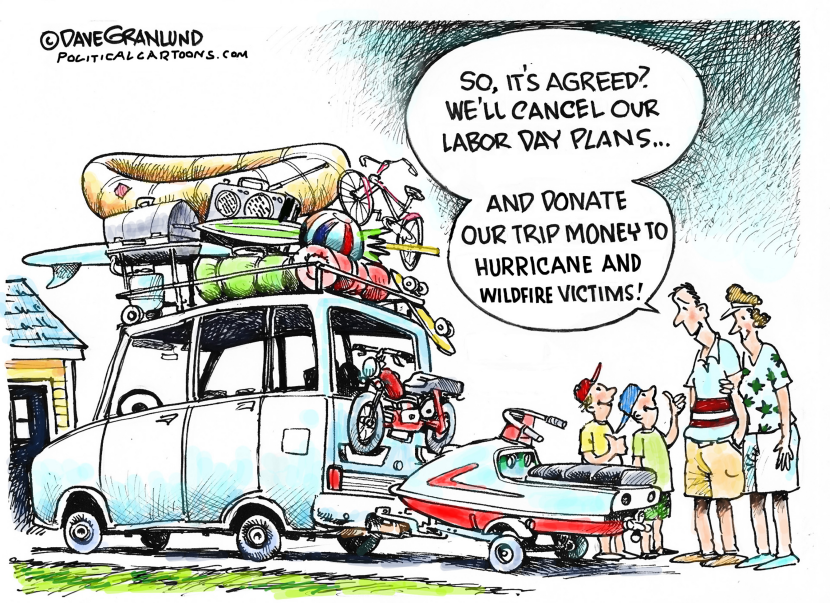 Labor Day and disaster donations