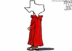 TEXAS HANDMAID by Pat Bagley