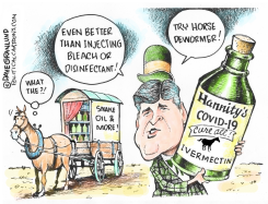 COVID AND HORSE DEWORMER CLAIMS by Dave Granlund