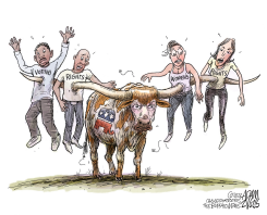 TEXAS LONGHORN by Adam Zyglis