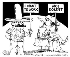 MEXICAN WORKER by Sandy Huffaker