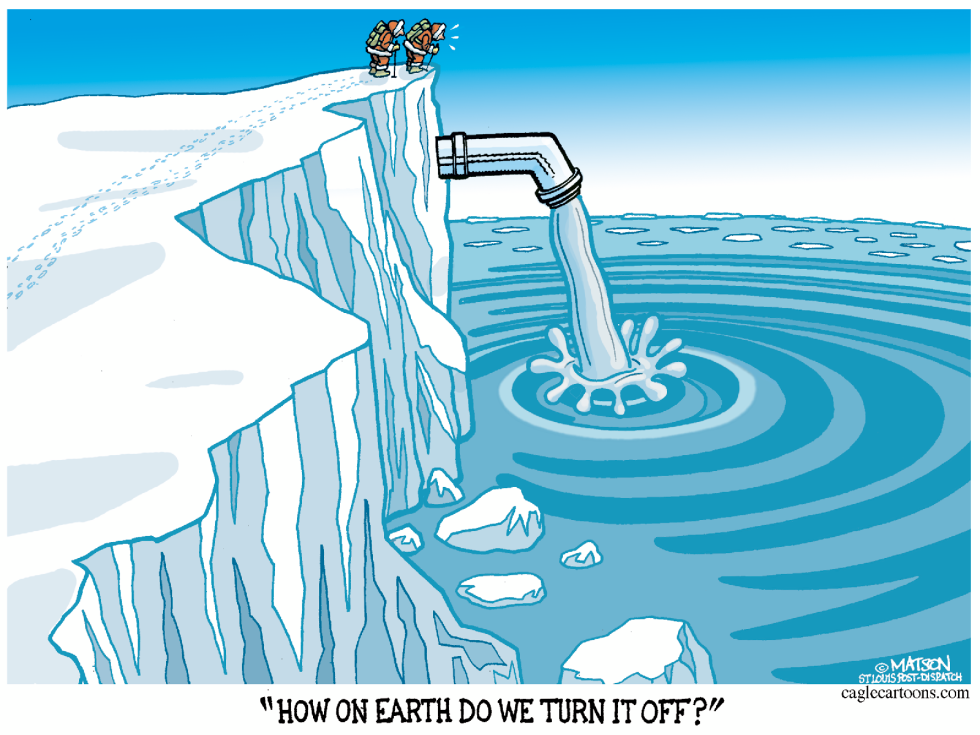 Sea Levels Rise As Ice Caps Melt-COLOR