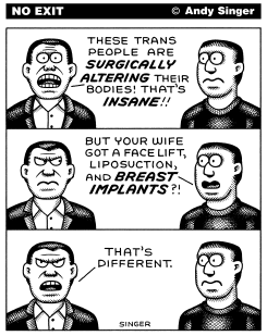ANTI-TRANSSEXUAL BIAS by Andy Singer