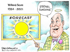 WILLARD SCOTT 1934-2021 by Dave Granlund