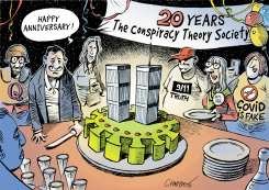 A SECRET CELEBRATION by Patrick Chappatte