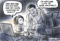 RIP NORM MACDONALD  by Jeff Koterba