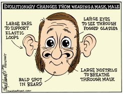 WEARING A MASK by Bob Englehart