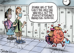 SCHOOL ATTENDANCE by Joe Heller