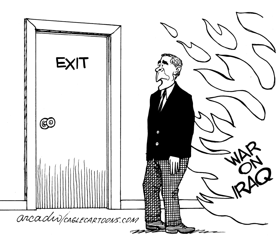  EXIT DOOR FROM IRAQ by Arcadio Esquivel