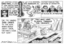 SLIPPED THROUGH THE CRACKS by Zapiro