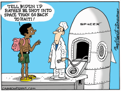 HAITIAN REFUGEES by Bob Englehart