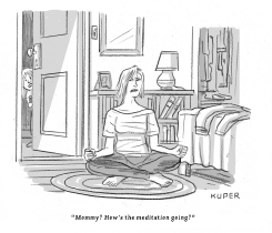 MEDITATION INTERRUPTION by Peter Kuper