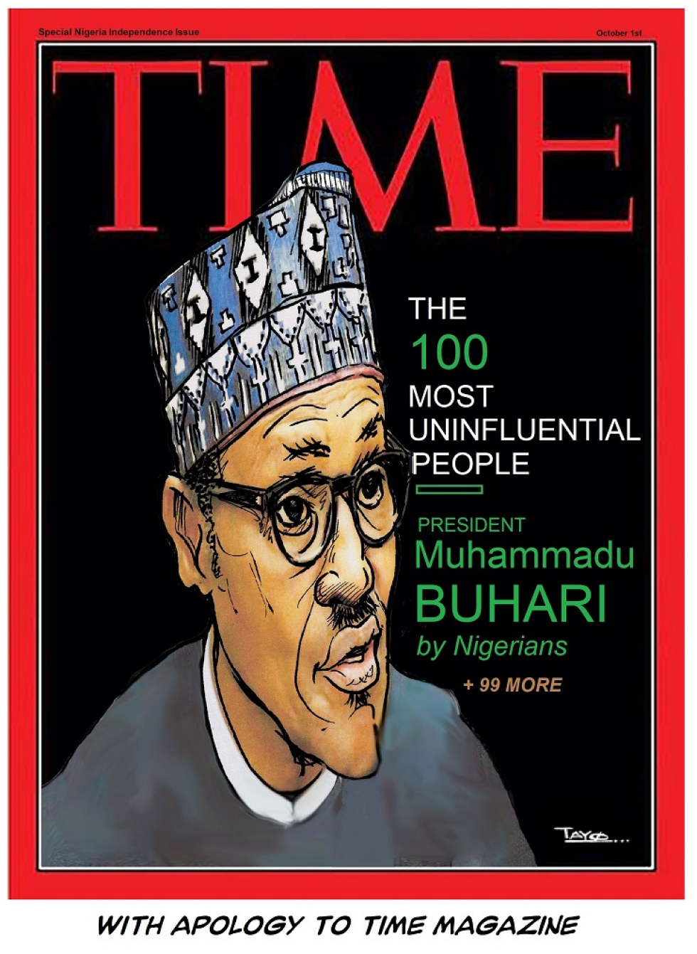 Unpopular Nigerian President, Buhari -