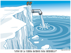 LOS NIVELES DEL MAR SE ELEVAN COMO LAS CAPAS DE HIELO SE DERRITEN /  by R.J. Matson