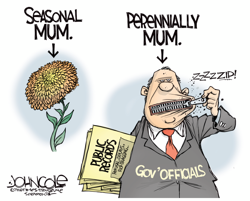Keeping mum on public records