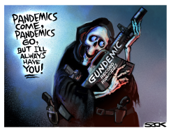 GUNDEMIC PANDEMIC by Steve Sack