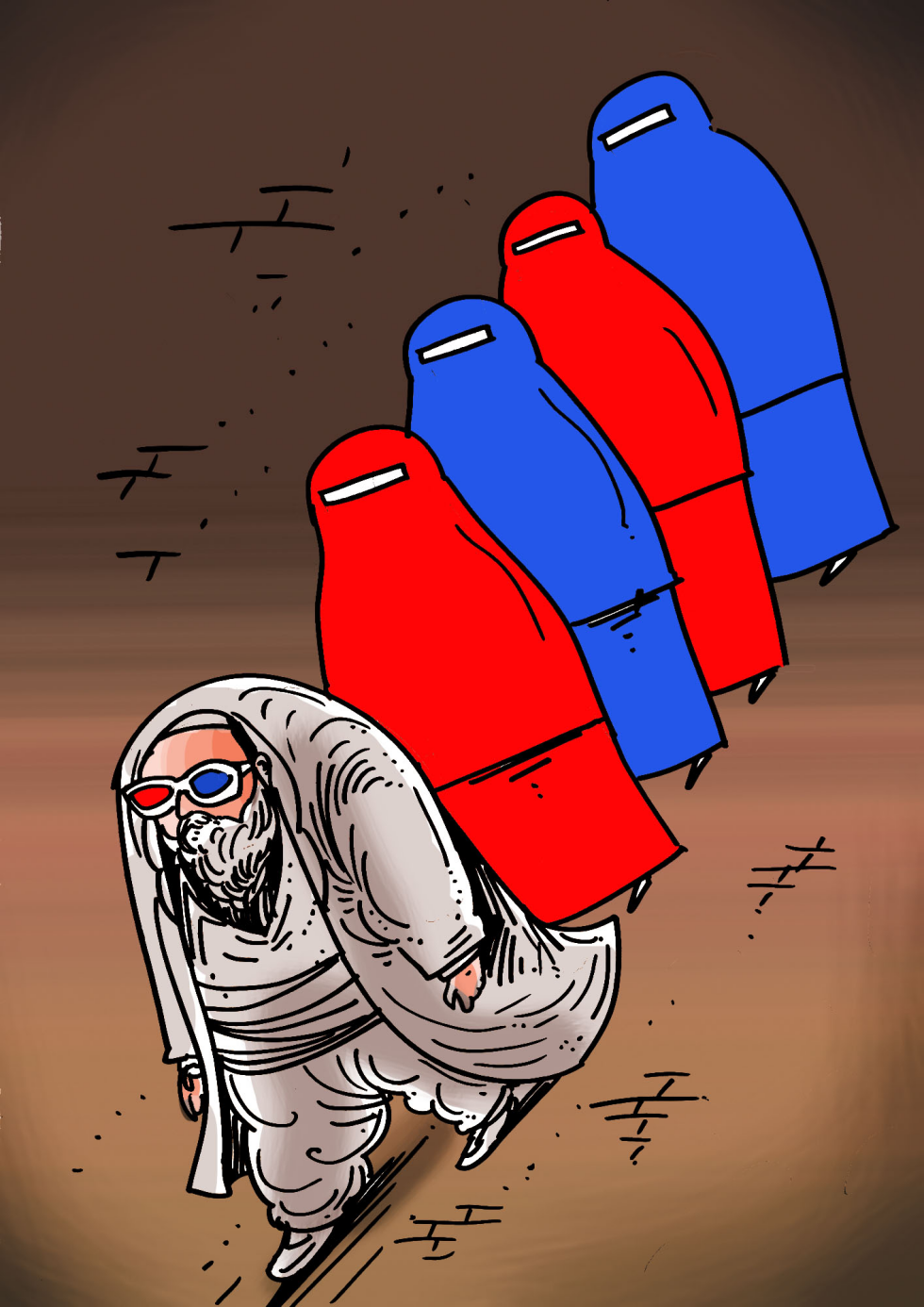Red and Blue