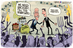 BIDEN AND THE ANGRY MOB by Rick McKee