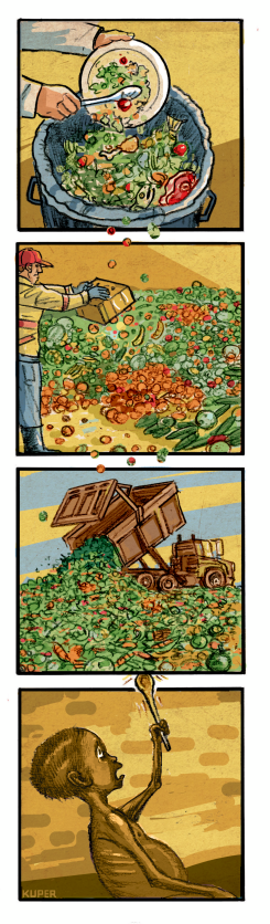 FOOD WASTE by Peter Kuper