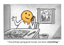 EMOJI MELTING by Peter Kuper
