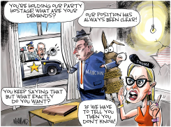 DEMOCRAT HOSTAGE SITUATION by Dave Whamond