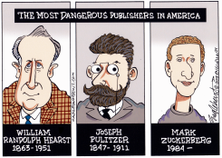 DANGEROUS FACEBOOK by Bob Englehart