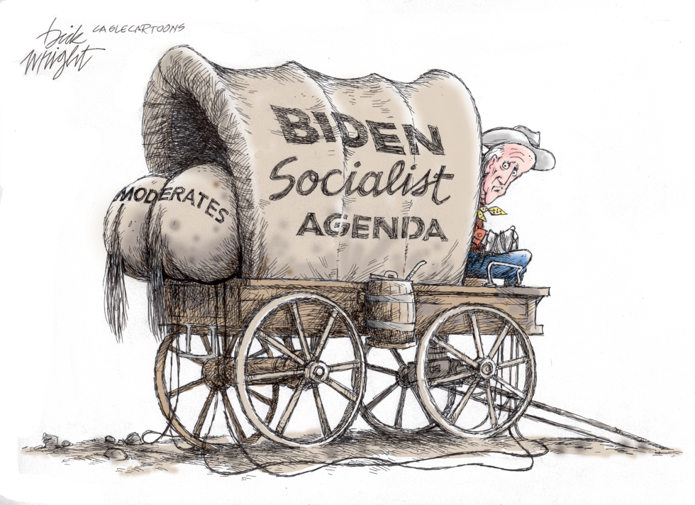 Biden Covered Wagon