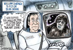 WILLIAM SHATNER IN SPACE by Joe Heller