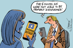 FACEBOOK OUTAGE by Patrick Chappatte