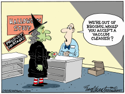 HALLOWEEN SHORTAGES by Bob Englehart