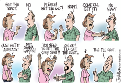 FLU SHOT by Joe Heller