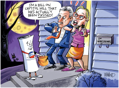 HALLOWEEN BILL by Dave Whamond