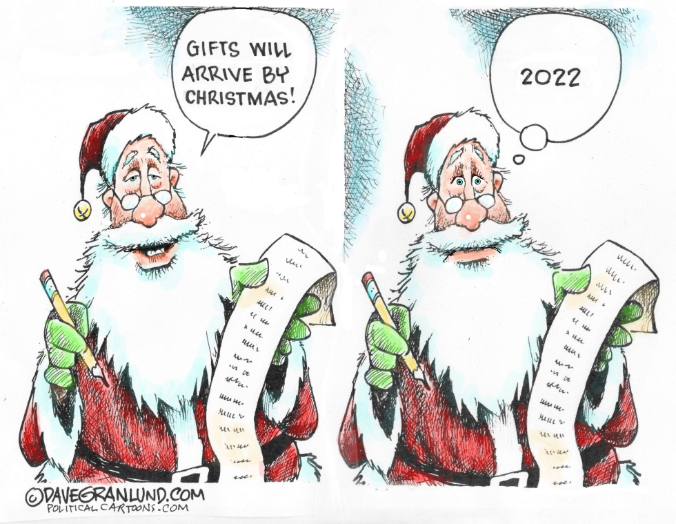 Gifts arriving by Christmas