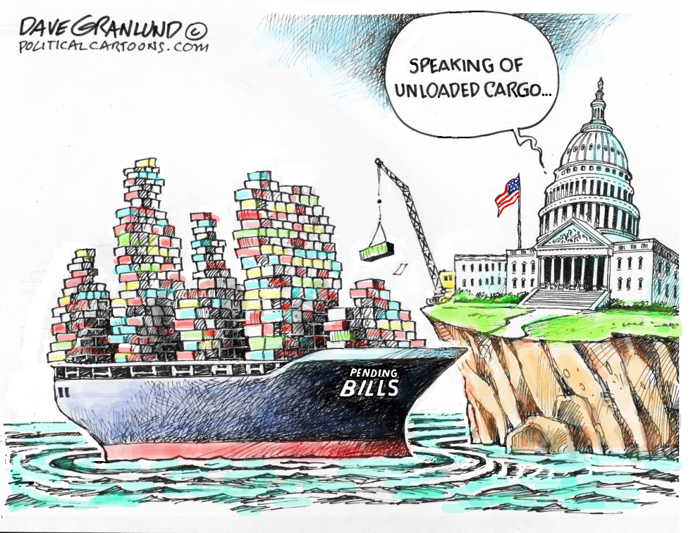 Congress and unloaded cargo