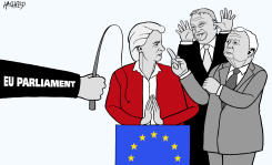 VON DER LEYEN URGED TO ACT by Rainer Hachfeld